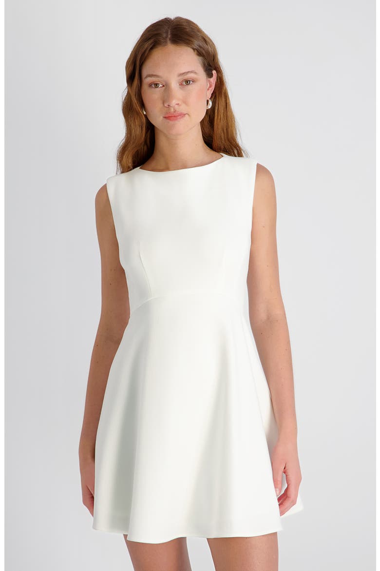 Whisper Fit & Flare Minidress, Alternate, color, SUMMER WHITE