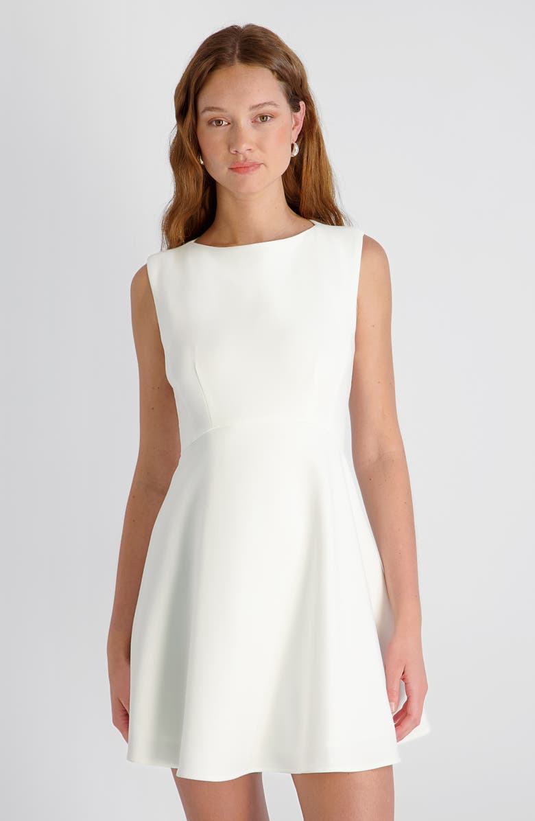 French Connection Whisper Fit & Flare Minidress, Alternate, color, Summer White
