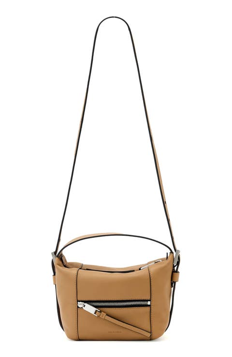 Mini Vega Grab Leather Crossbody Bag