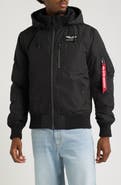 Alpha Industries Hooded Rib Flight Jacket