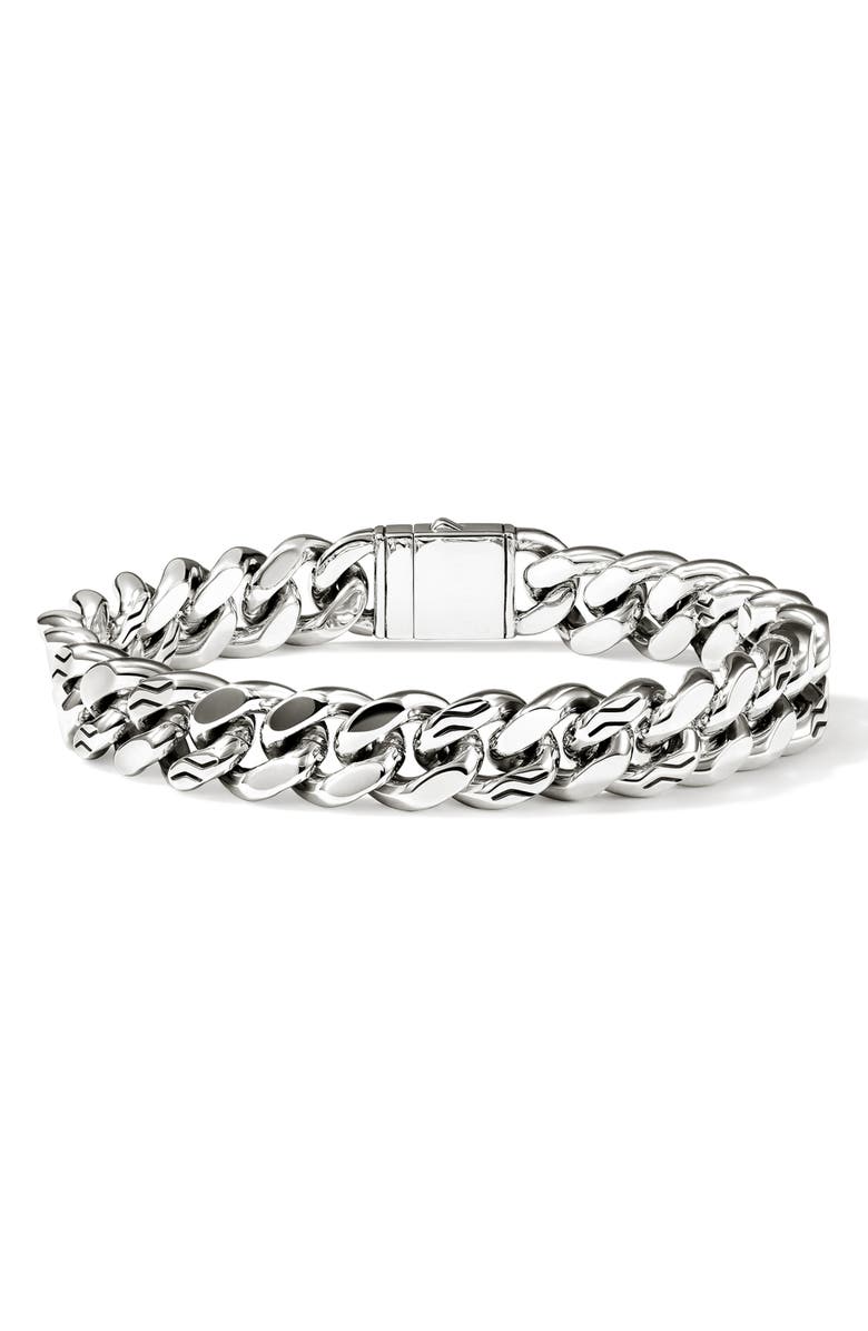 John Hardy Curb Chain Bracelet, Main, color, Sterling Silver