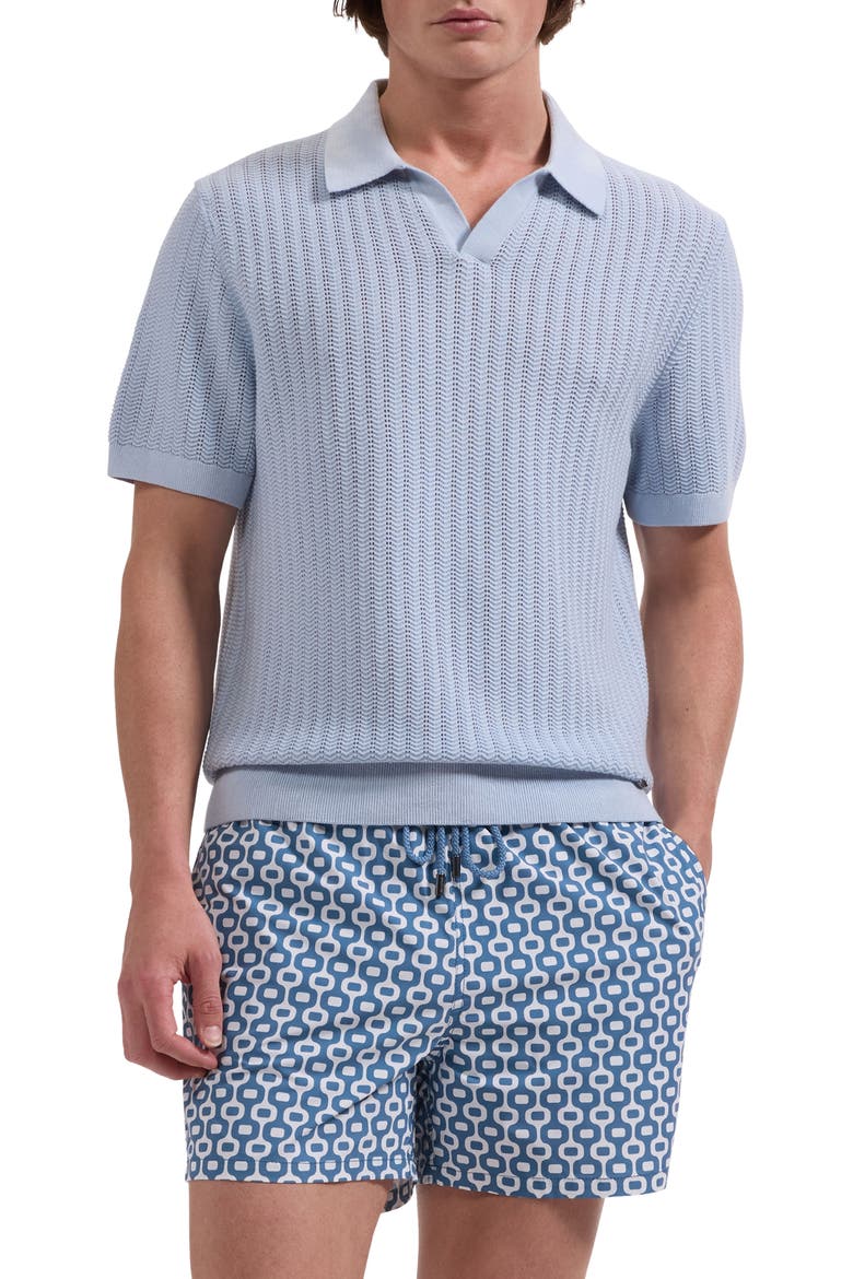 Cruz Print Swim Trunks, Main, color, PEACOCK