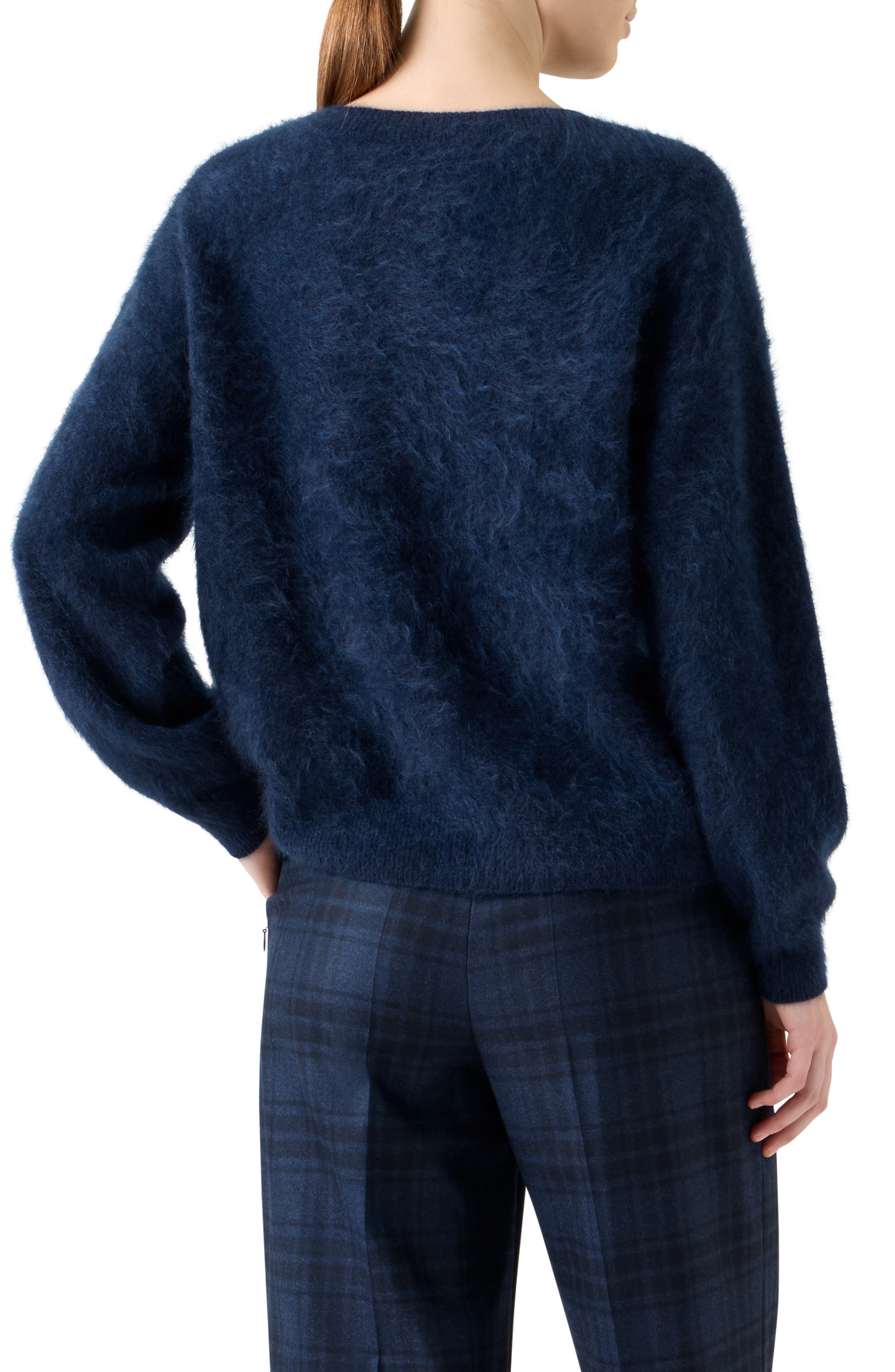 Brushed Cashmere Crewneck Sweater - image 2