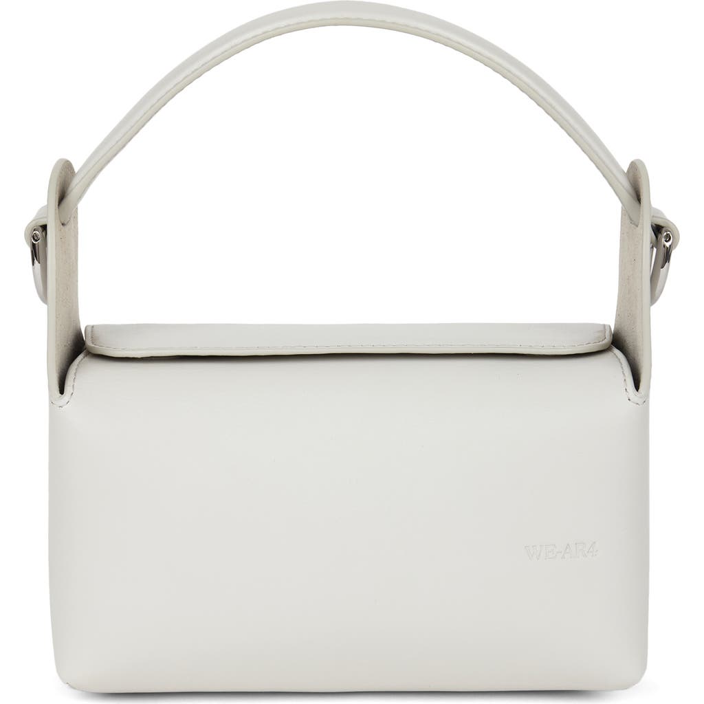 We-ar4 The Pastry Box 20 Leather Top Handle Bag In Gray