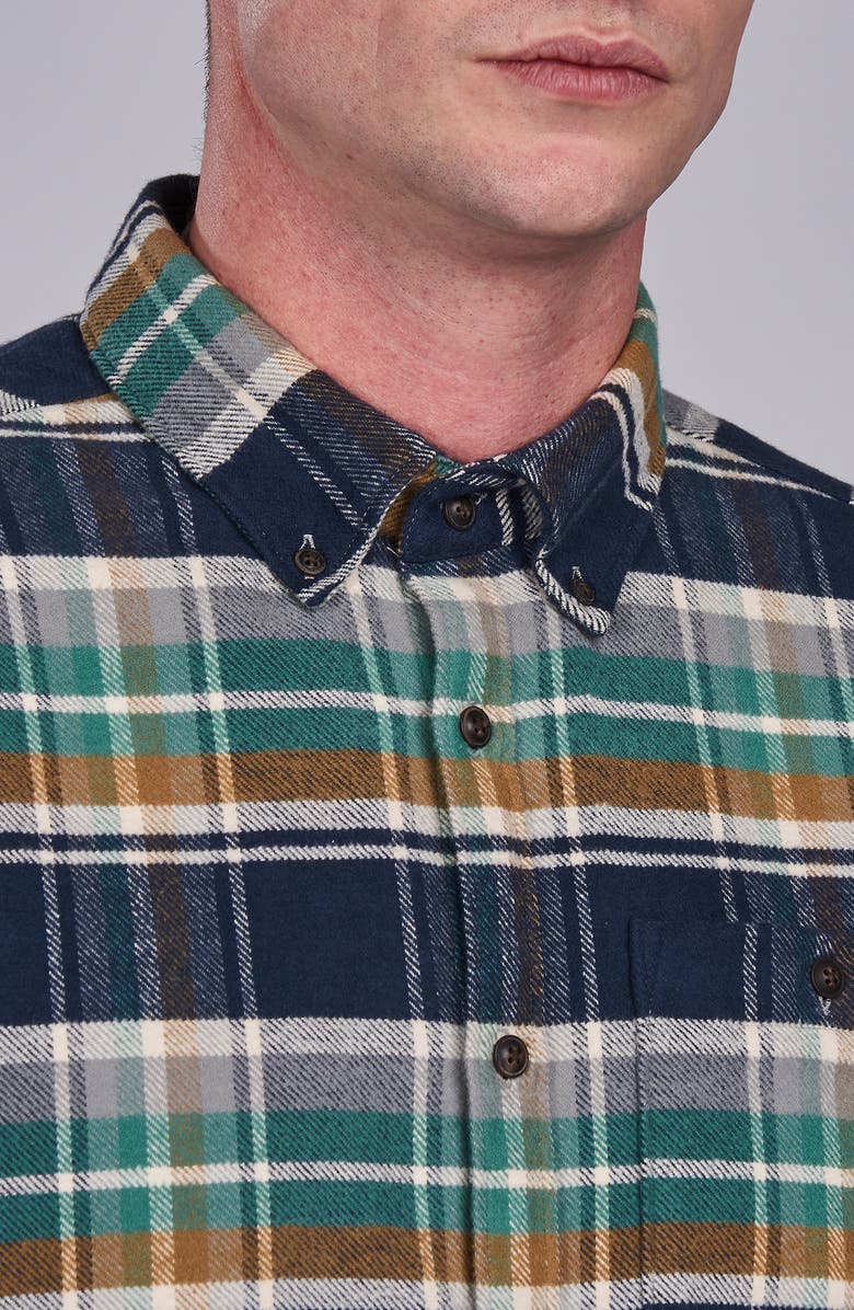 Barbour Rocky Slim Fit Check Flannel Shirt, Alternate, color, 