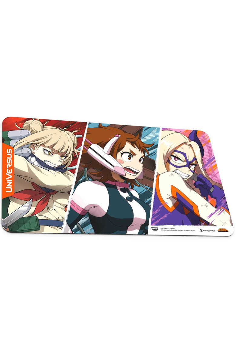 UniVersus My Hero Academia Girl Power Ochaco, Mt. Lady, Toga Playmat 24 X 14", Alternate, color, Multicolored