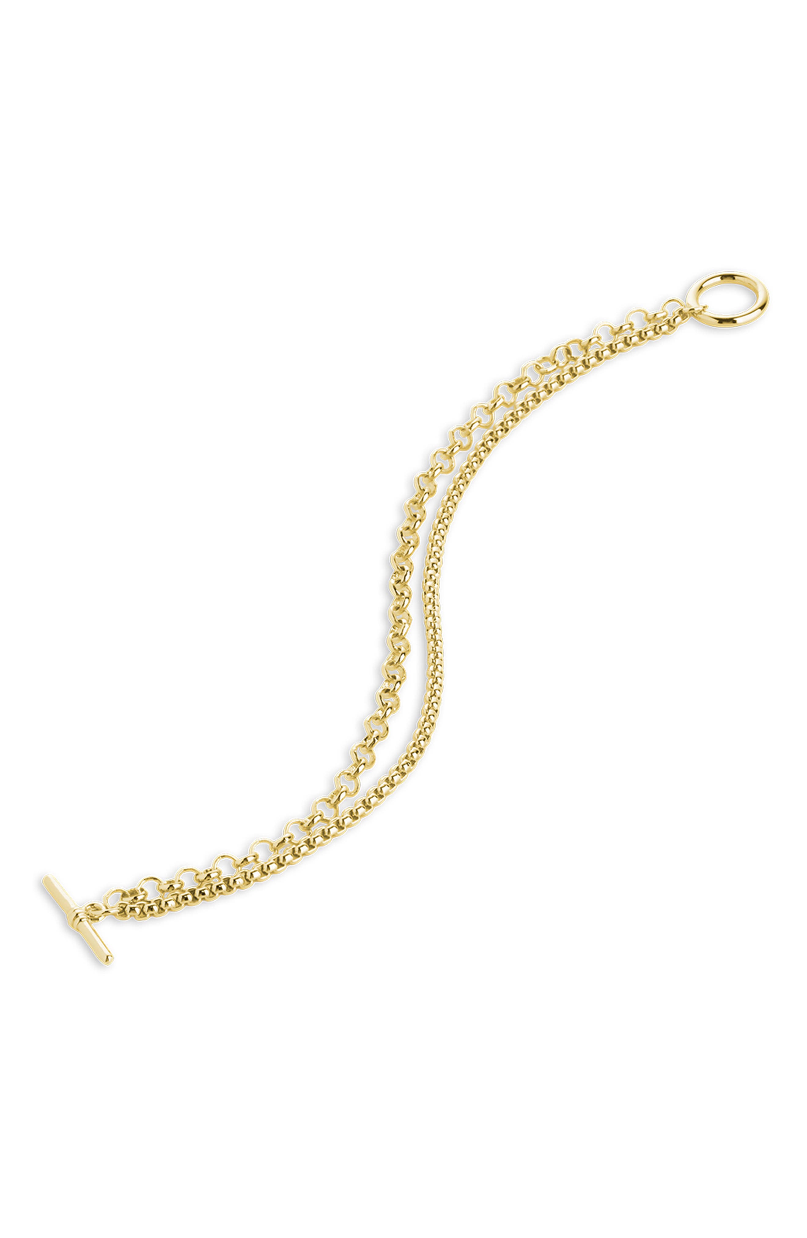 Anya Double Chain Toggle Bracelet