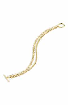 Anya Double Chain Toggle Bracelet