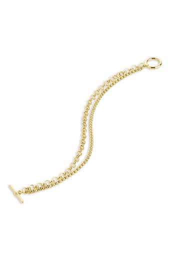 Anya Double Chain Toggle Bracelet