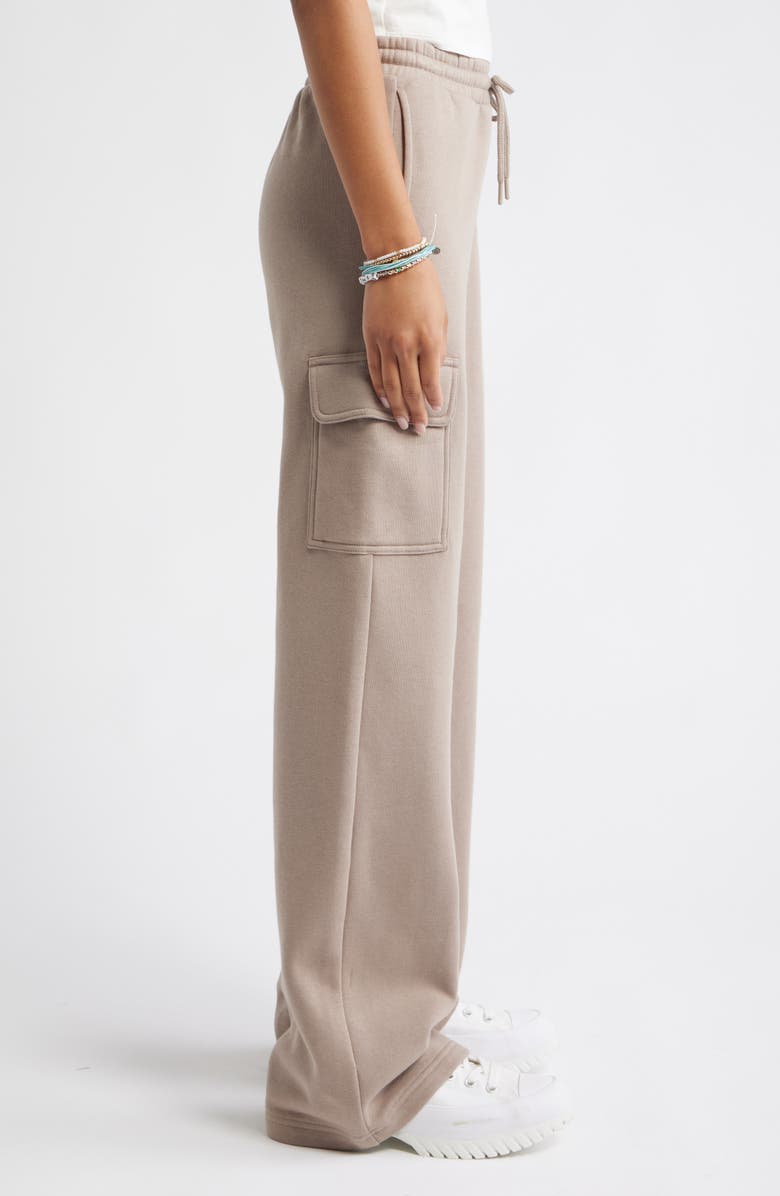 BP. Baggy Wide Leg Cargo Sweatpants, Alternate, color, Grey Fungi