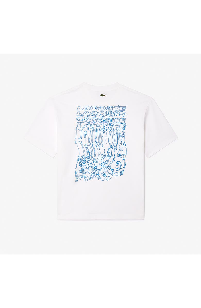Lacoste Relaxed Graphic T-Shirt, Alternate, color, White