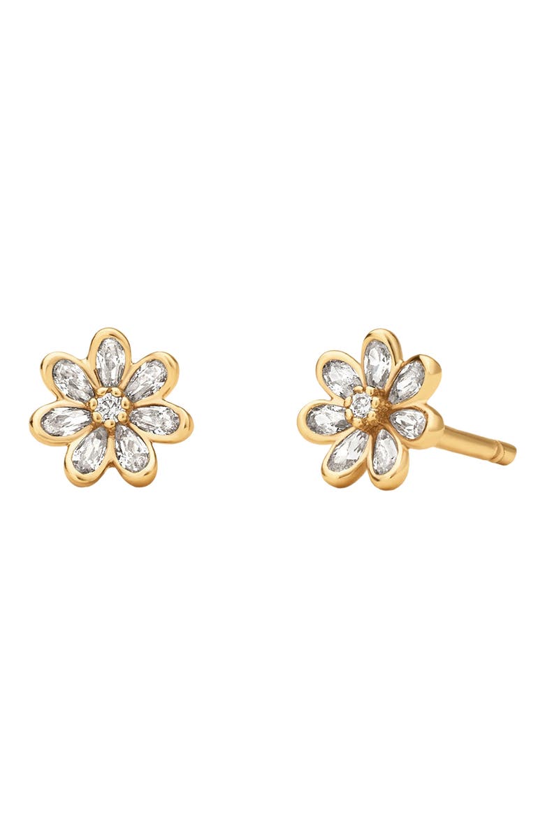 Flora Luxe Stud Earrings, Main, color, GOLD VERMEIL