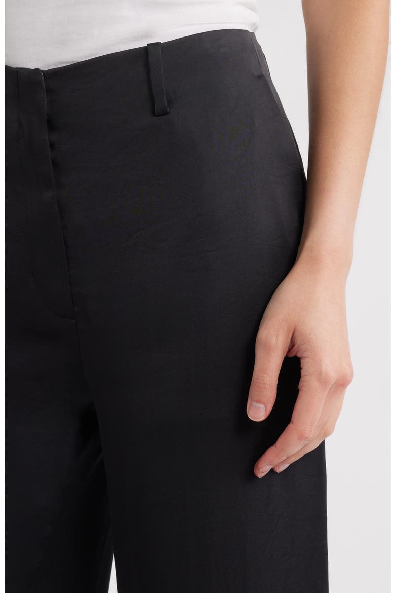 Clean Waist Straight Leg Pants, Alternate, color, BLACK