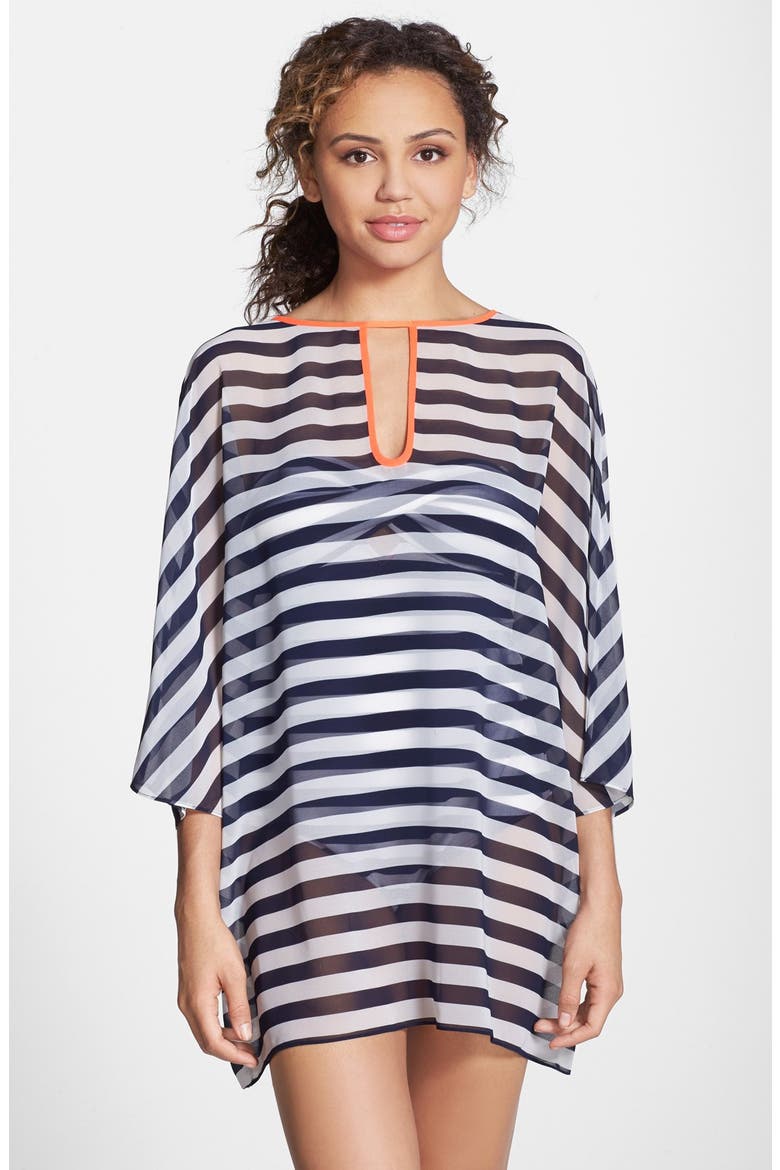 Stripe Cover-Up Tunic, Main, color, BLUE