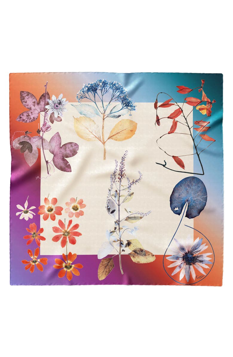 Elizabetta Cristina - Hand Rolled Silk Foulard for Women, Alternate, color, Champagne