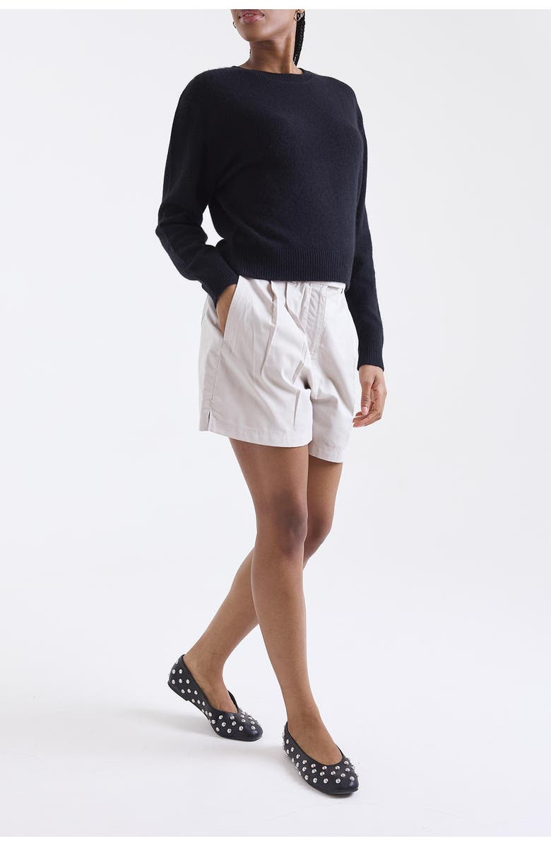 1982 Maila Long Sleeve 100% Cashmere Sweater, Alternate, color, Black