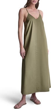 DKNY V-Neck Sleeveless Maxi Dress