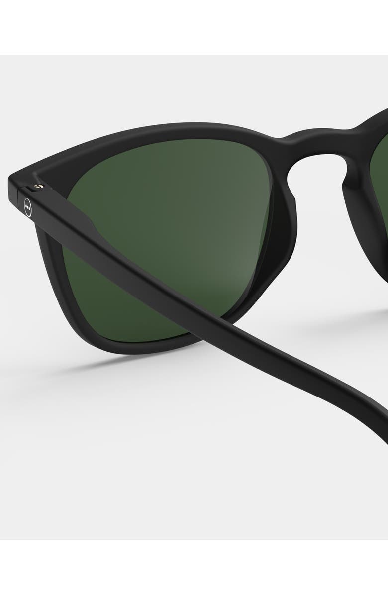 IZIPIZI #E 49mm Trapeze Sunglasses, Alternate, color, Black