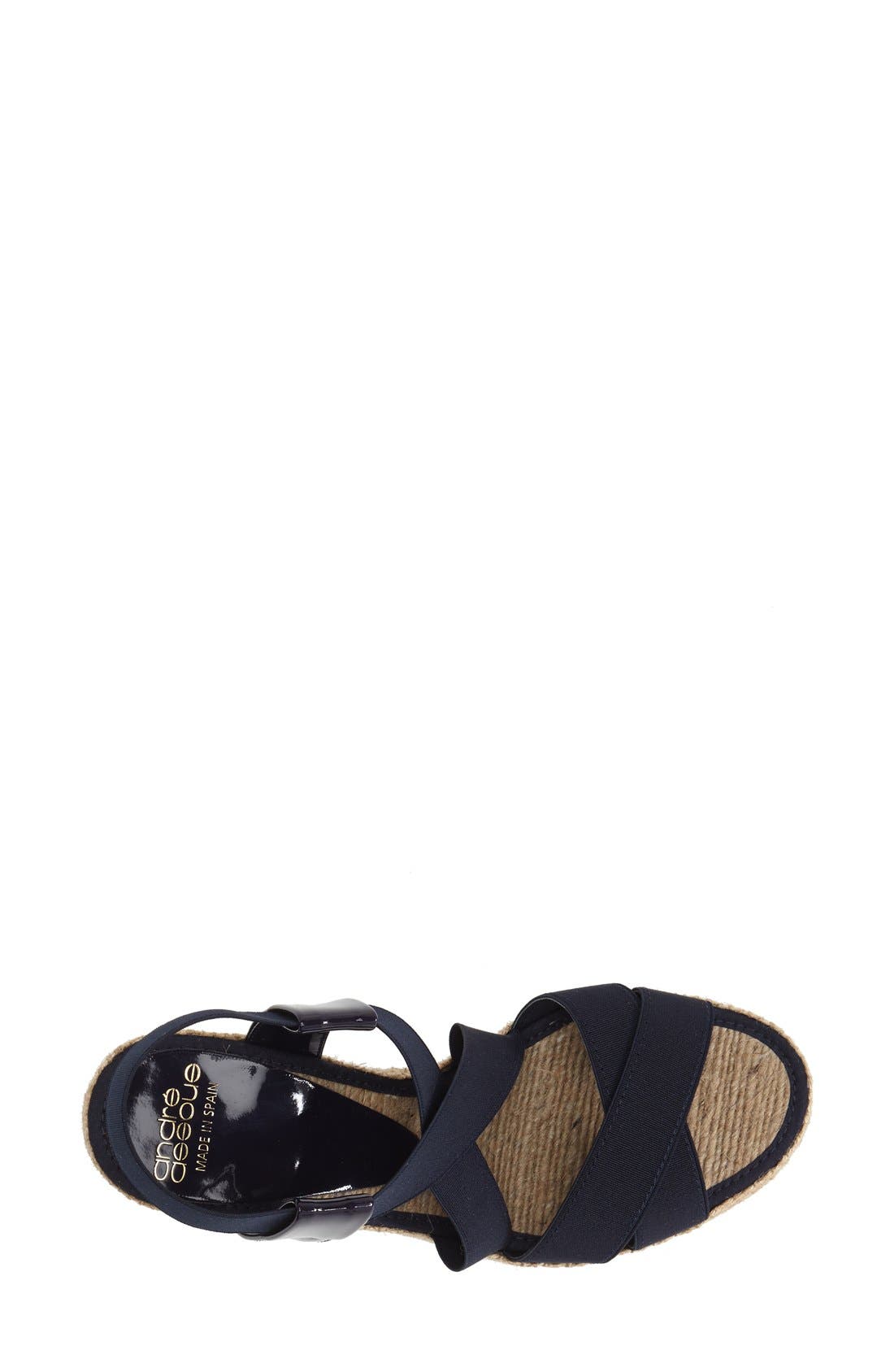 'Dalmira' Wedge, Alternate, color, NAVY