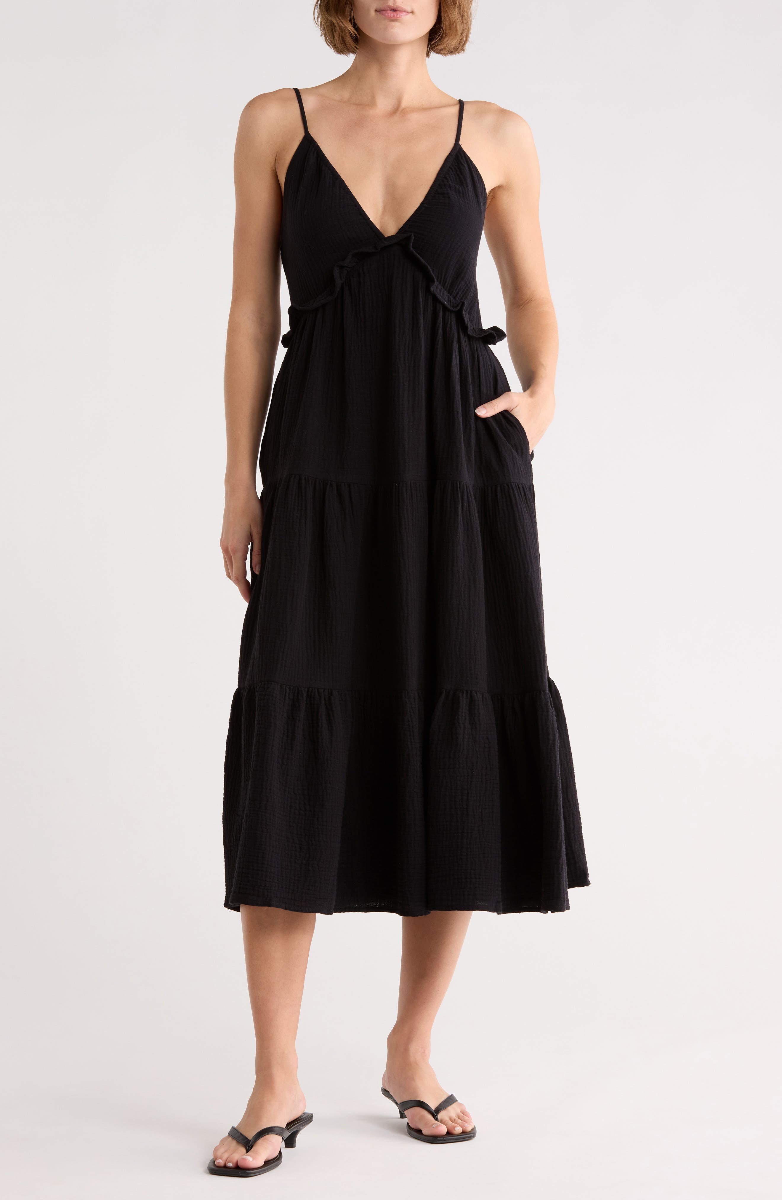 LBLC the label Daisy Cotton Tiered Sundress
