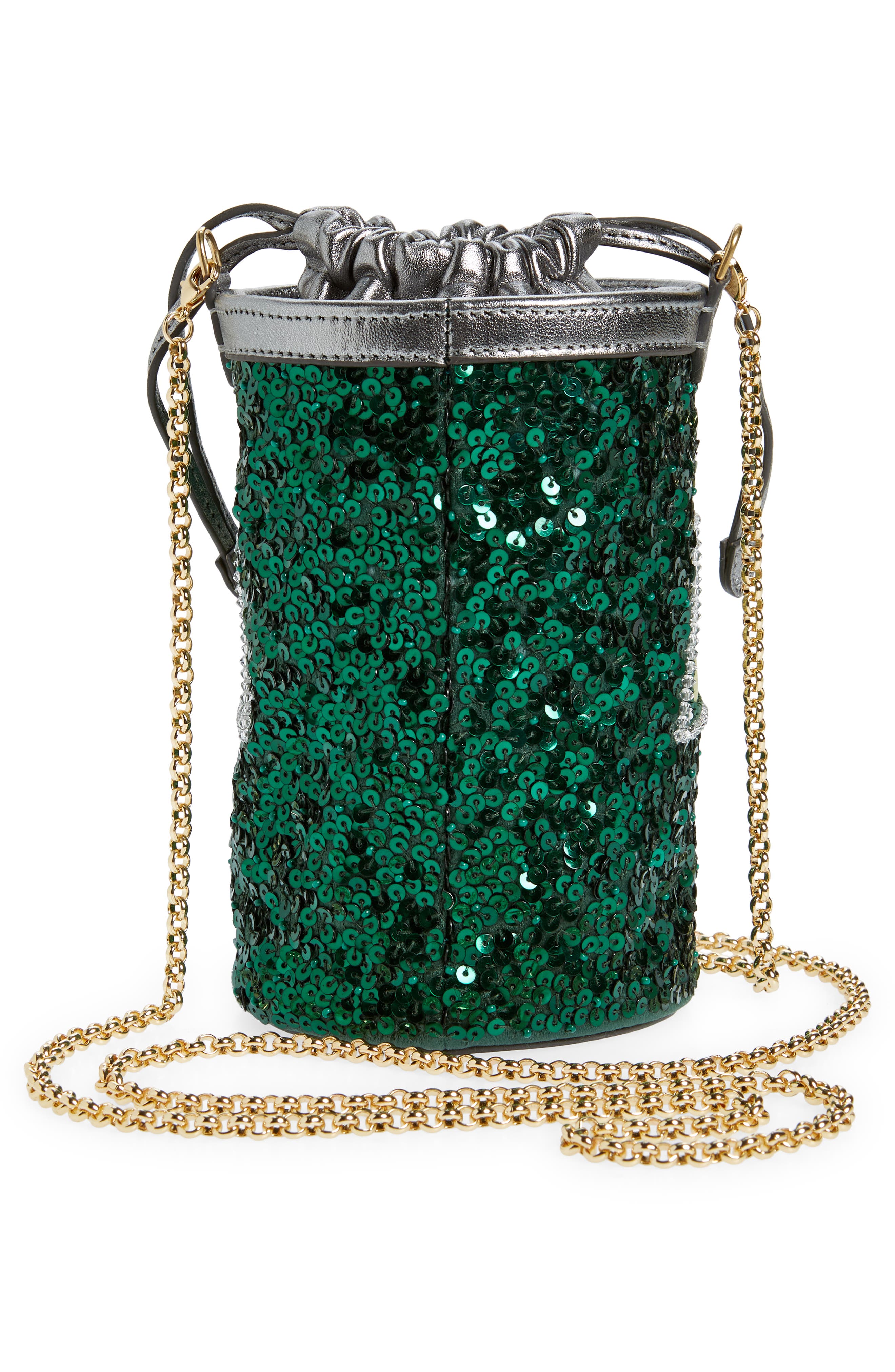 Anya Hindmarch Perrier Sequin Satin Crossbody Bag, Alternate, color, 