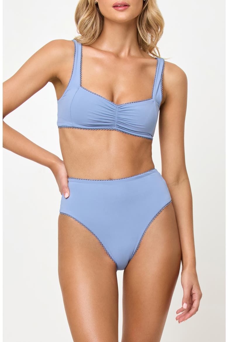 Effie Bikini Top, Alternate, color, CHAMBRAY