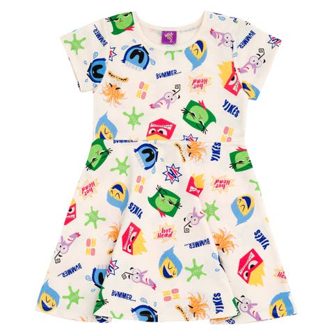 Short Sleeve Skater Dress (Toddler, Little Kid & Big Kid)