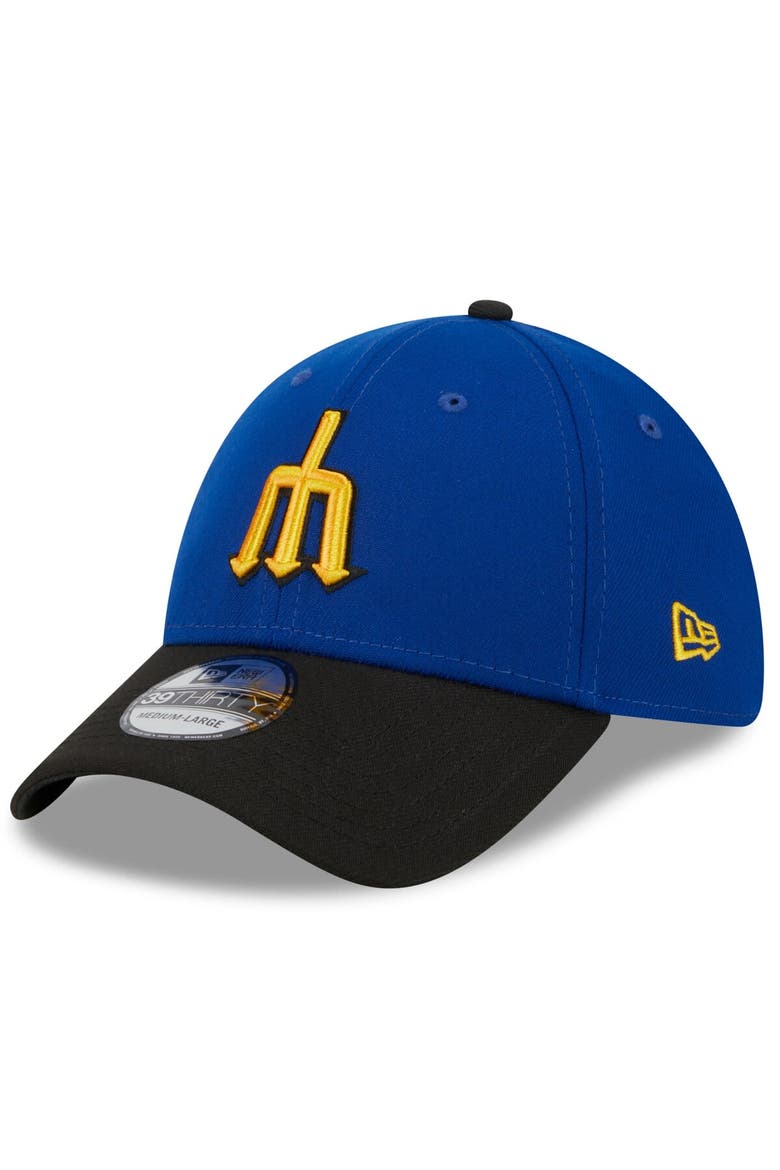 Men's New Era  Royal/Black Seattle Mariners 2023 City Connect 39THIRTY Flex Fit Hat, Alternate, color, Royal