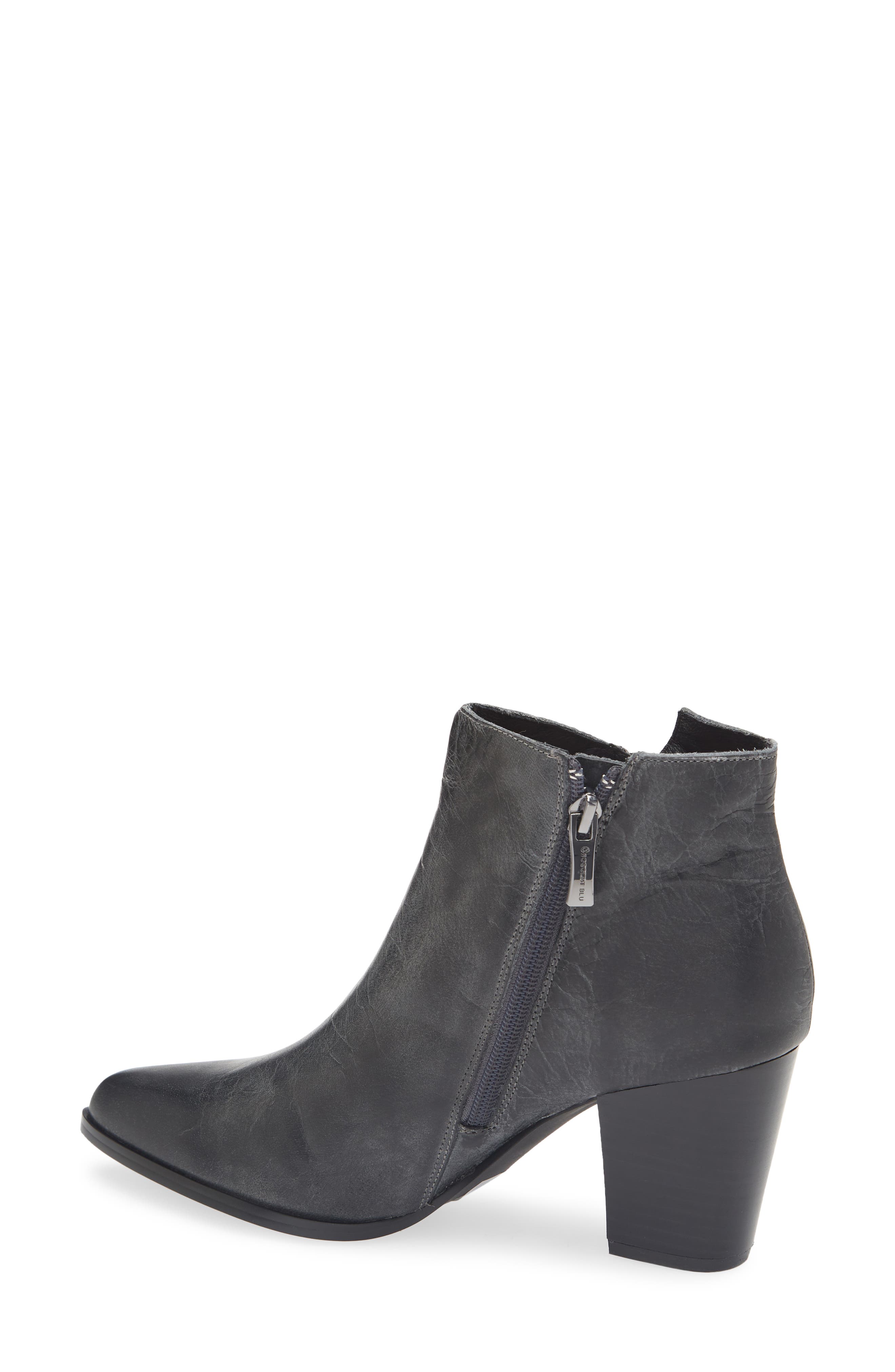 Chocolat Blu Eri Pointed Toe Bootie, Alternate, color, Black Leather