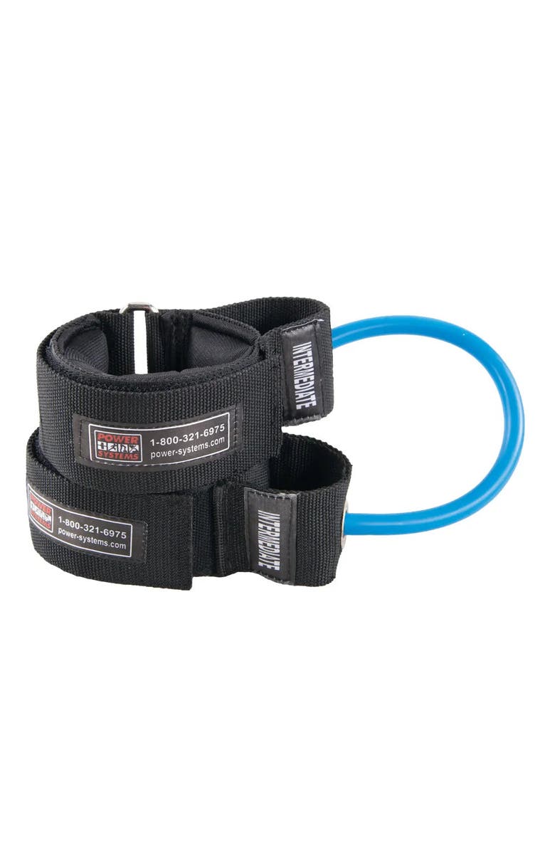 Power Systems Power Stepper Ankle Cuffs - Resistance Bands for Speed, Strength & Training, Main, color, Light Blue