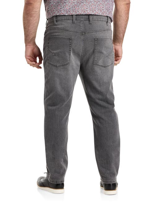 True Nation By Dxl True Nation Grey Tapered-fit Jeans In Its Gonna Be Grey