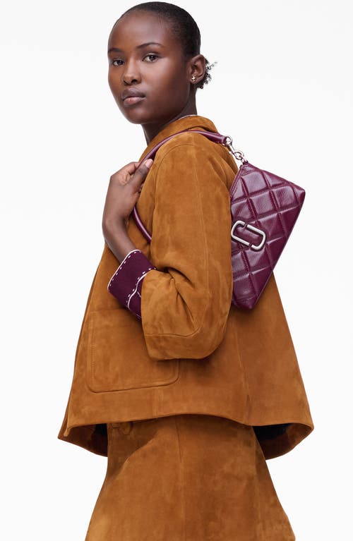 Marc Jacobs The Quilted Snapshot Pochette Bag In Purple