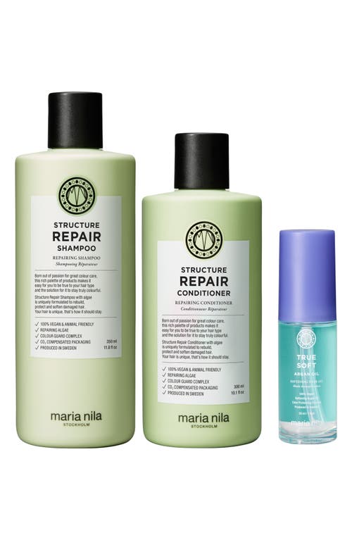 MARIA NILA MARIA NILA STRUCTURE REPAIR BEAUTY BAG SET (LIMITED EDITION) $79 VALUE