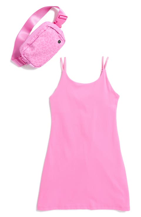 Kids' Brushed Terry Walkabout Dress & Belt Bag Set (Big Kid)