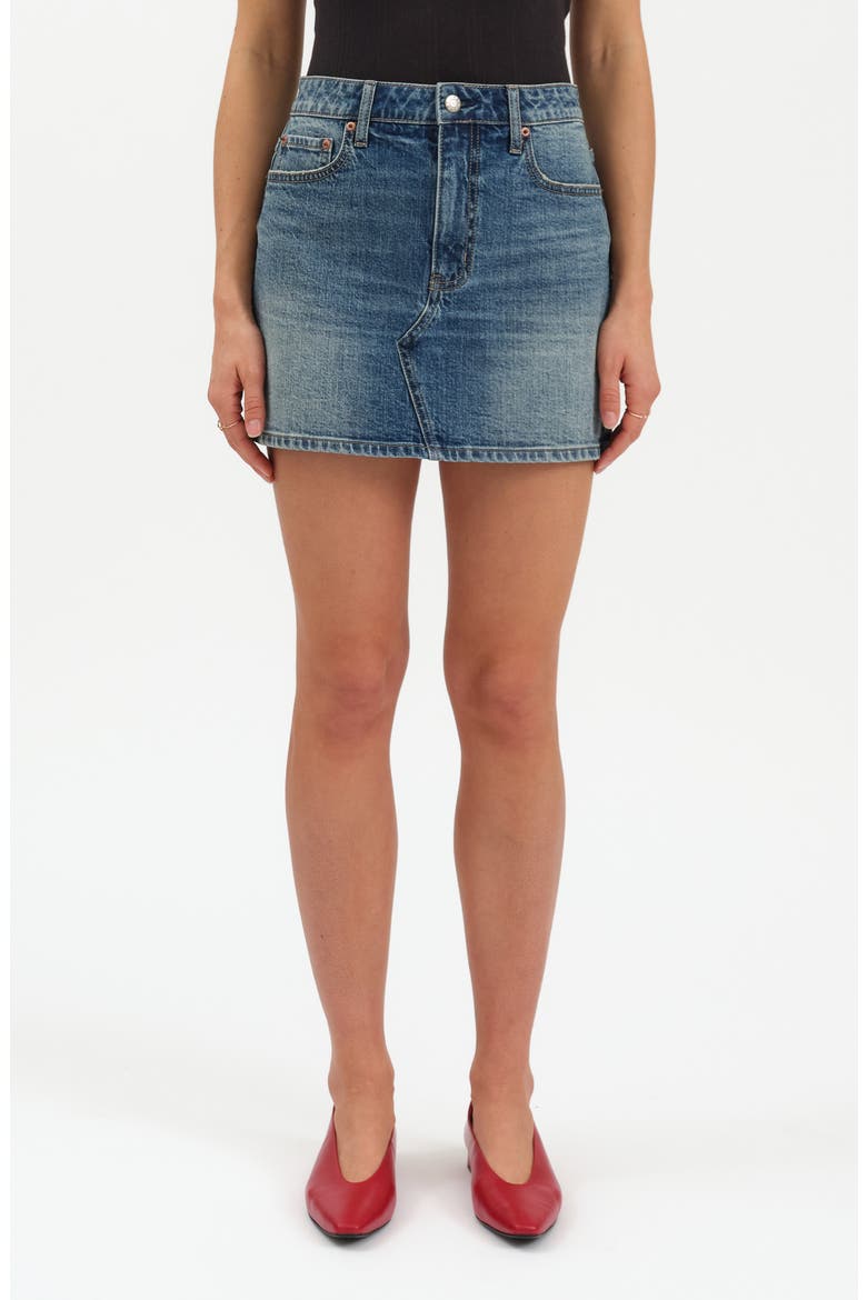 Malibu Denim Miniskirt, Main, color, DREAM DATE