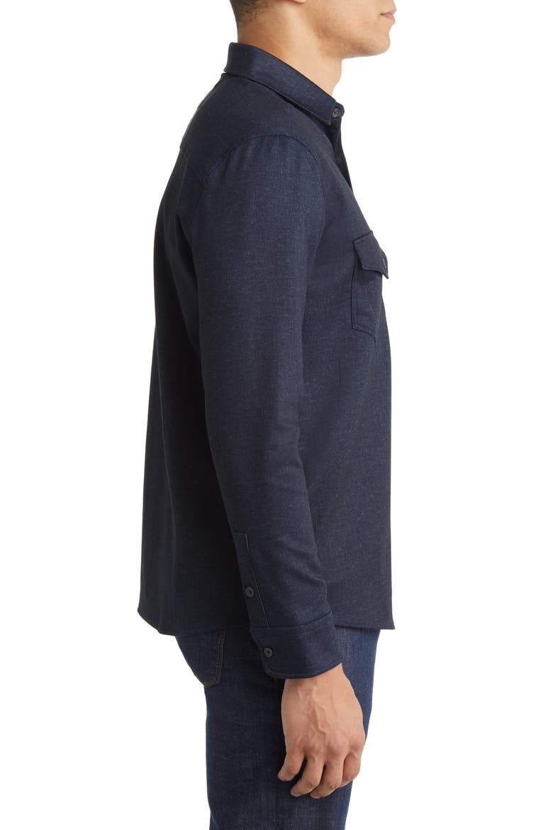 Indigo Button-Down Shirt, Alternate, color, INDIGO