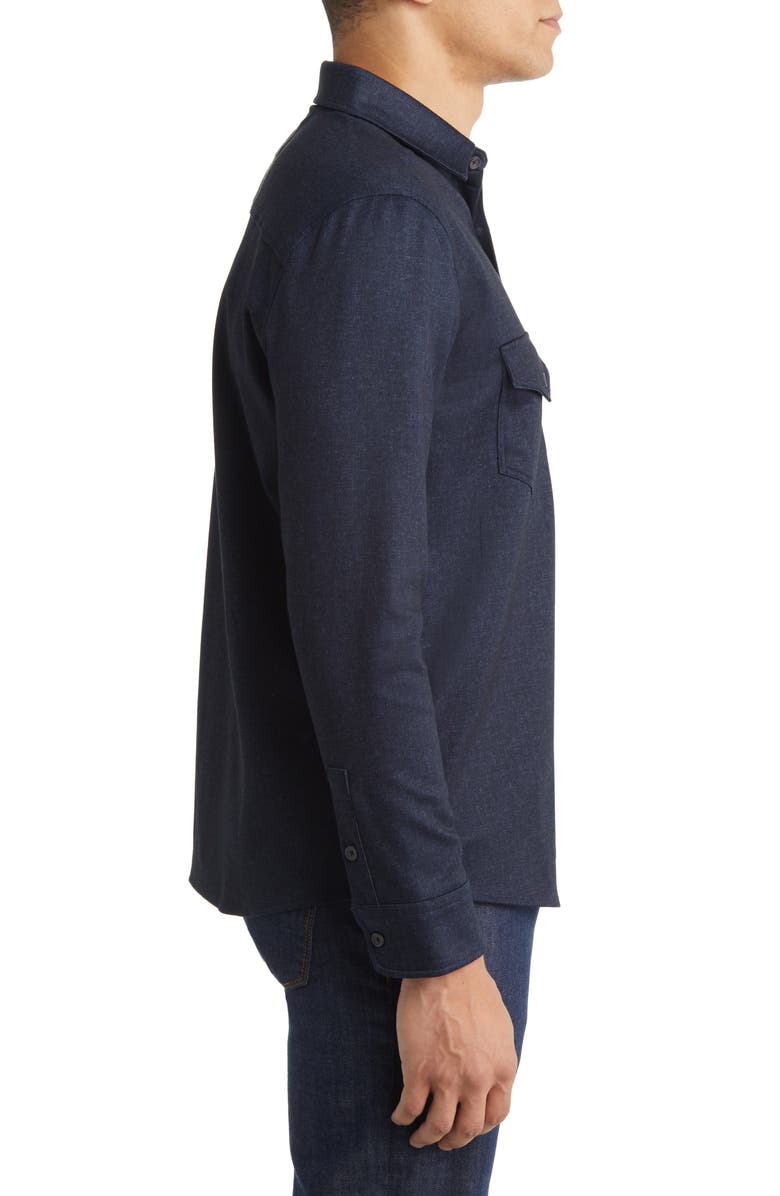 Johnston & Murphy Indigo Button-Down Shirt, Alternate, color, Indigo