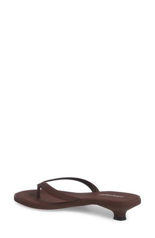 Jeffrey Campbell Lollipop Kitten Heel Sandal In Brown