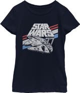 Star Wars Girl's Star Wars Monochrome 77 Logo Graphic T-Shirt