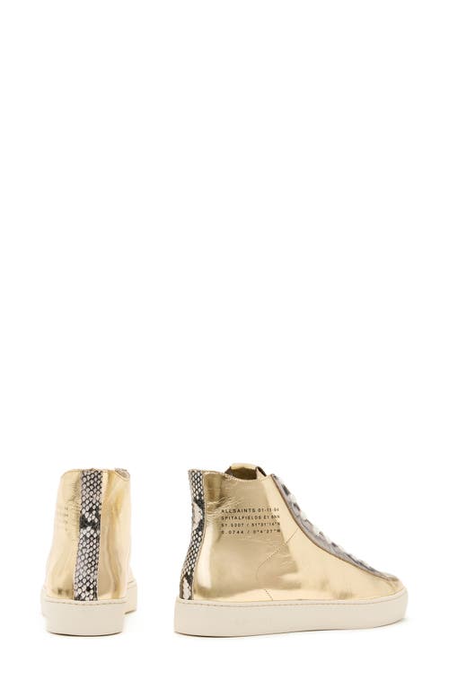 Allsaints Tana Metallic High Top Sneaker