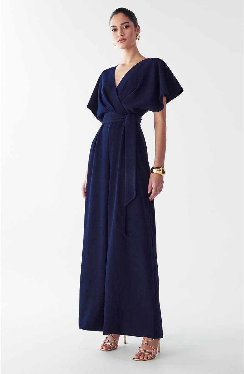 BWLDR Shana Jumpsuit, Alternate, color, Navy Blue