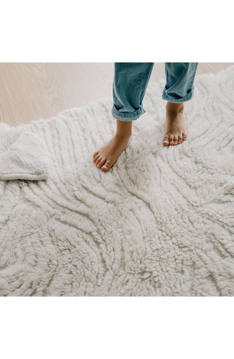 Lorena Canals Woolable rug Pink Nose Sheep, Alternate, color, White