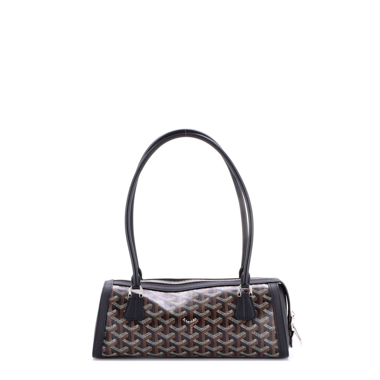 Bonbonniere Bag Coated Canvas, Alternate, color, Black