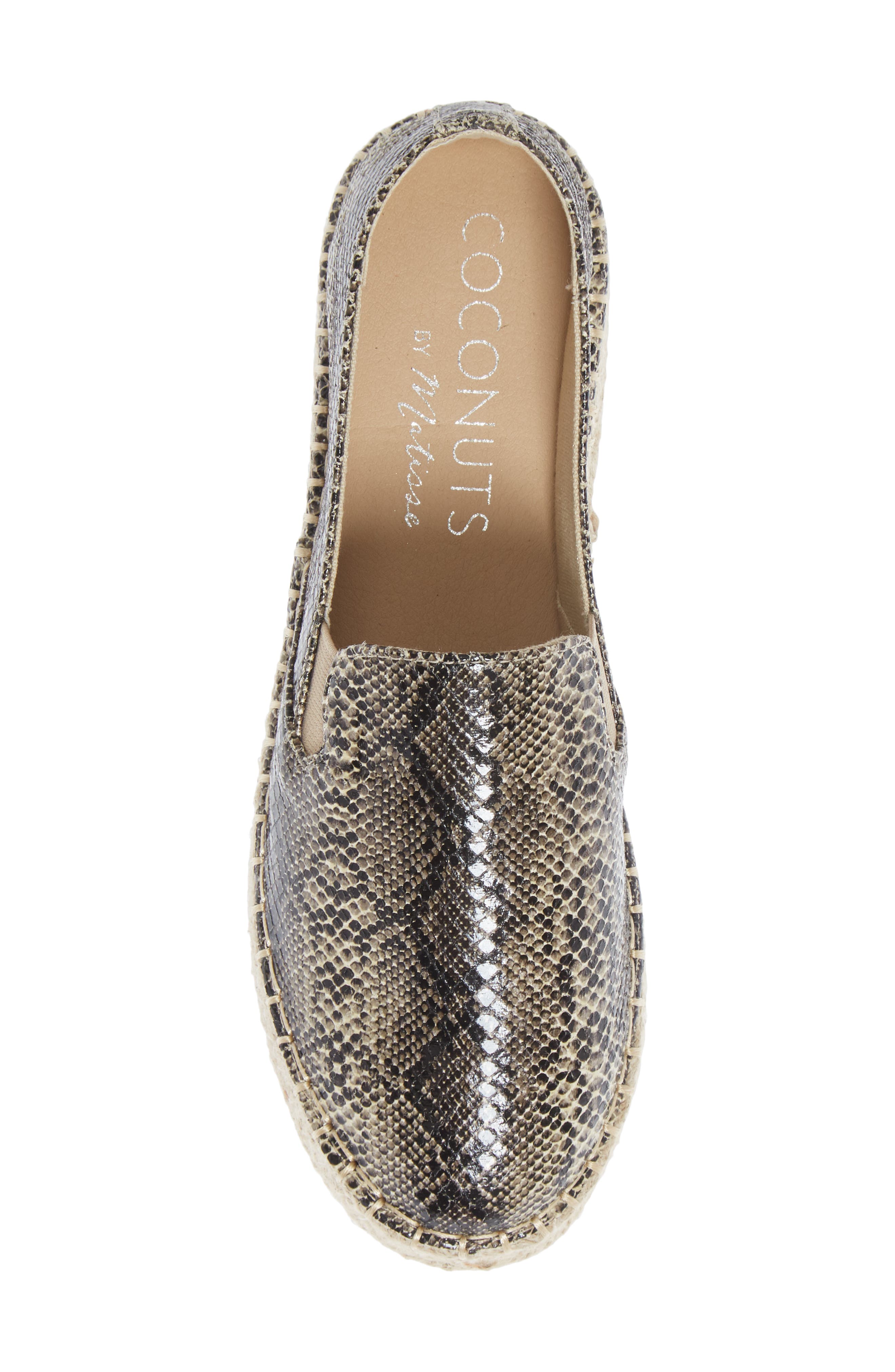 Peaches Slip-On Espadrille, Alternate, color, NATURAL SNAKE PRINT