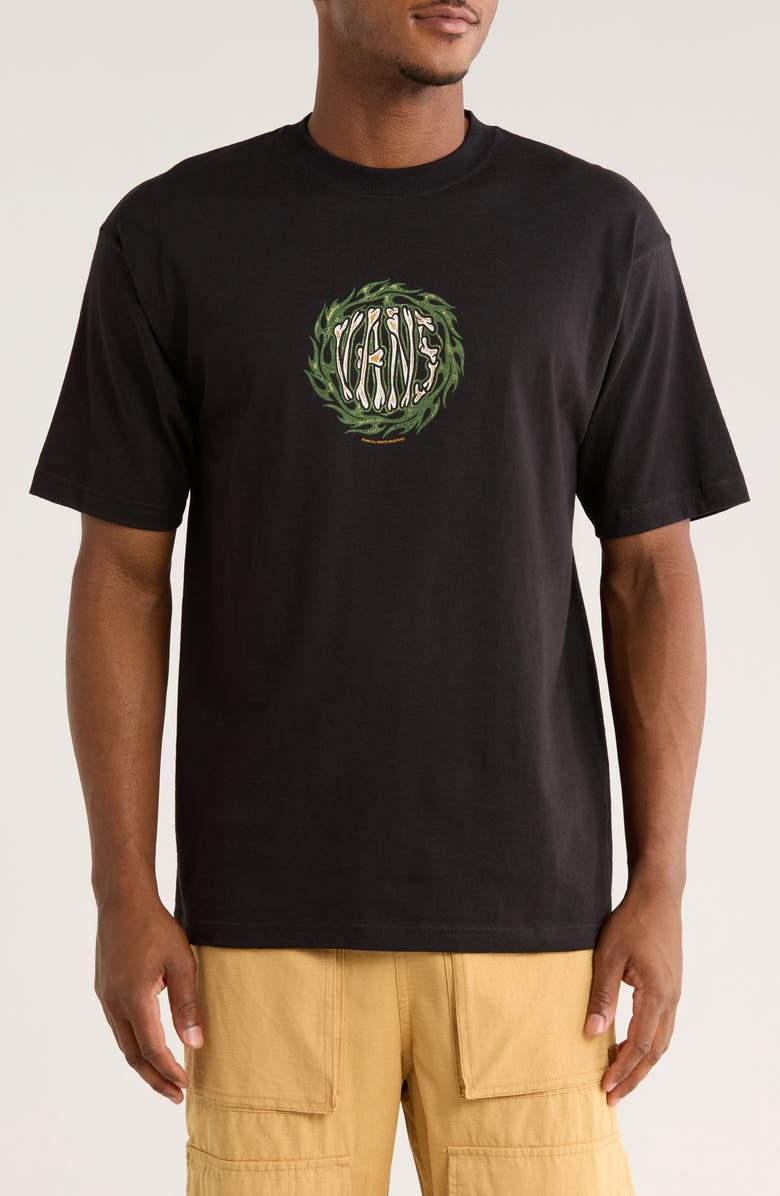 Vans 2K Flame Logo Graphic T-Shirt, Main, color, Black