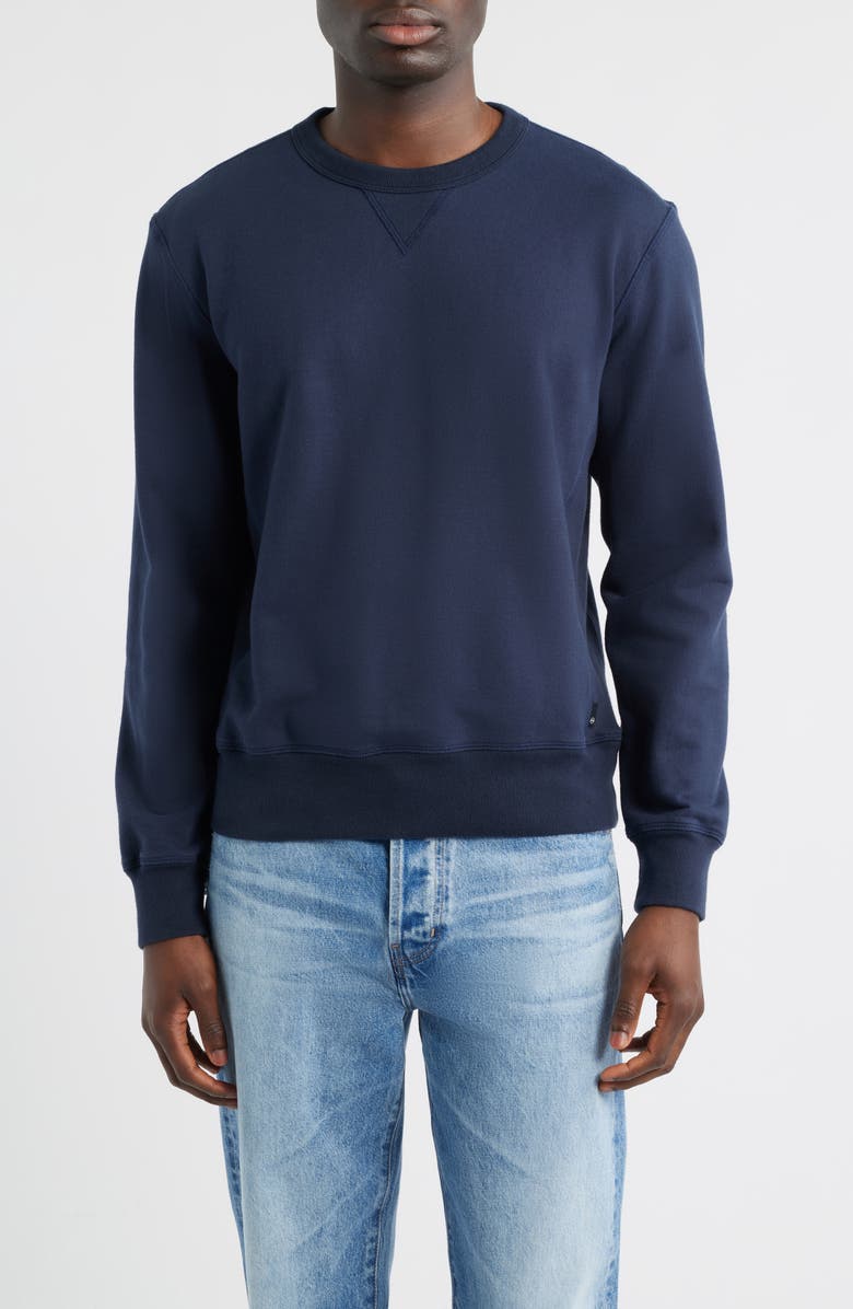 AG Blake Cotton French Terry Crewneck Sweatshirt, Main, color, 