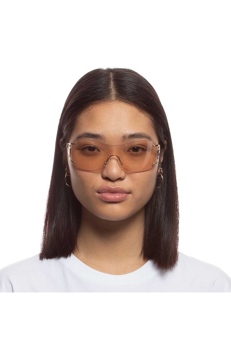 Le Specs Le Fame 137mm Mirrored Shield Sunglasses, Alternate, color,