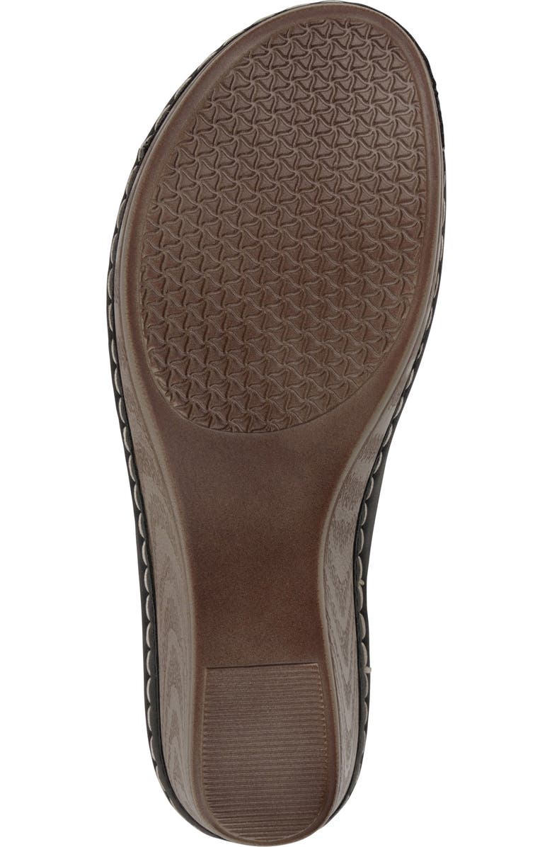 GC SHOES Naples Flower Wedge Sandal, Alternate, color, Black