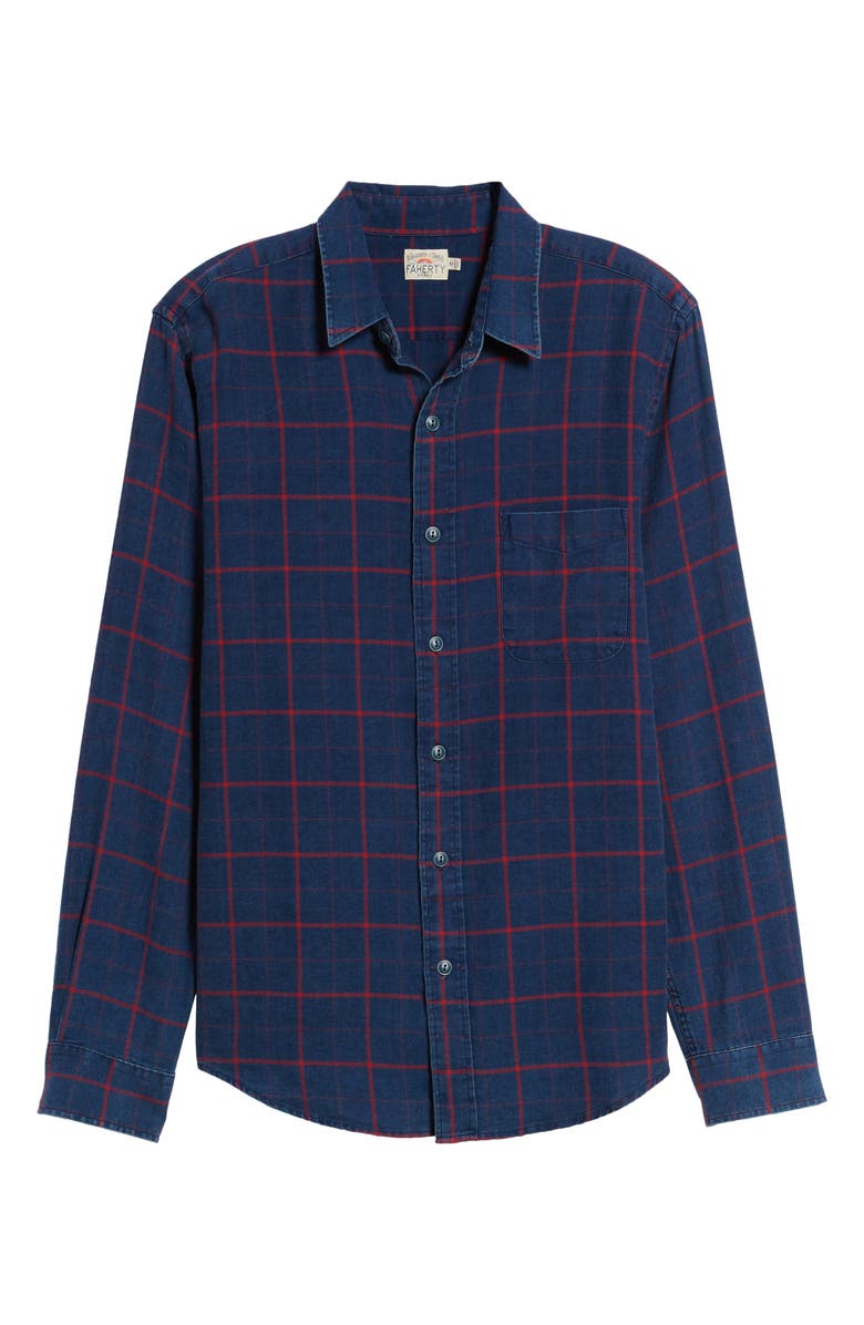 Faherty Check Sport Shirt, Alternate, color, 