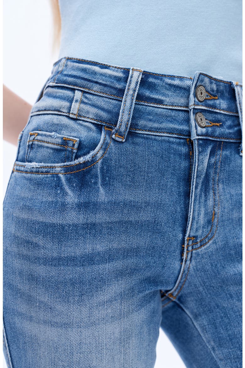 High Waist Flare Jeans, Alternate, color, MEDIUM BLUE